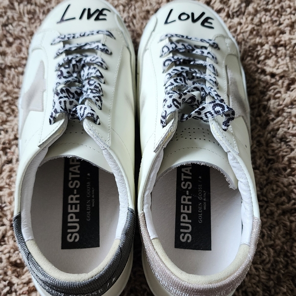 Golden Goose Super-Star Love print sneakers - Picture 7 of 14